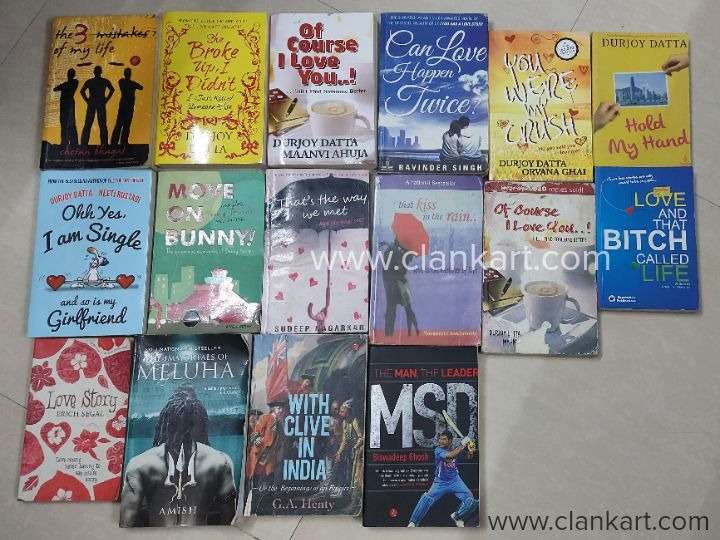 Novels at 50 INR per Book Set of 16 Books 750 INR for all 7718826786