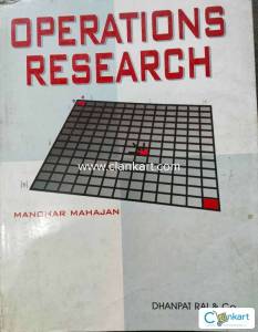 OPERATIONS RESEARCH BY MANOHAR MAHAJAN