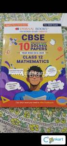 OSWAAL 10 YEARS PYQ SOLVED PAPERS for Class 12