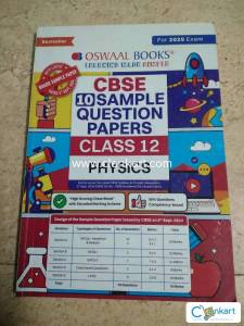 OSWAAL 12TH CBSE PHYSICS  SAMPLE PAPER( Original)