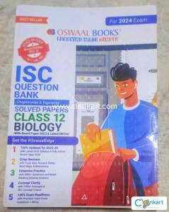 OSWAAL 12TH ISC BIOLOGY 2024 QUESTION BANK with UPDATED SOLVED PAPERS