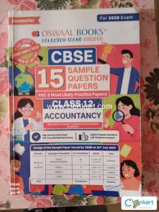 OSWAAL Accountancy Sample papers for class 12
