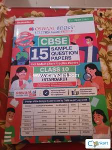OSWAAL BOOKS cbse class 10th mathematics (standard) 15 sample question