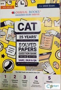 OSWAAL BOOK CAT 25 YEARS SOLVED PAPER QUESTION BANK