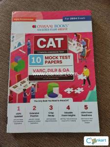 OSWAAL CAT 10 mock test papers with solution and detailed explanation