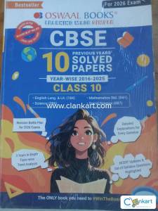 OSWAAL CBSE 10 Previous years Solved paper for Class 10