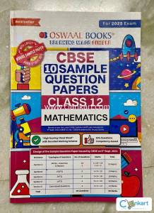 OSWAAL CBSE 10 SAMPLE PAPERS CLASS 12 MATHS