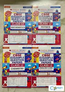 OSWAAL CBSE 10 SAMPLE PAPERS CLASS 12 PCM with Eng Core (4 Books)