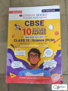 OSWAAL CBSE CLASS 12 2025-26 PCMEnglish 10 previous years solved paper