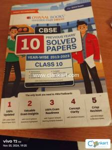OSWAAL CBSE Previous 10 year solved papers for class 10