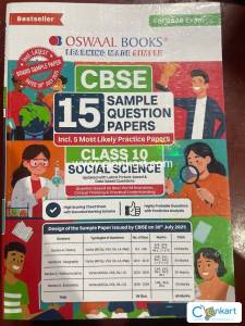 OSWAAL CBSE SAMPLE QUESTION PAPERS CLASS X SOCIAL SCIENCE