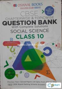 OSWAAL CBSE Social Science question bank Class 10