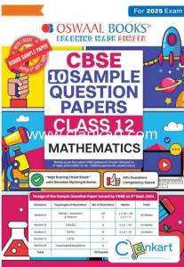 OSWAAL CLASS12 SAMPLE PAPERS (10) MATHEMATICS CLASS12