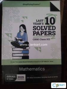 OSWAAL MATHEMATICS SOLVED PAPERS - CLASS 12 CBSE