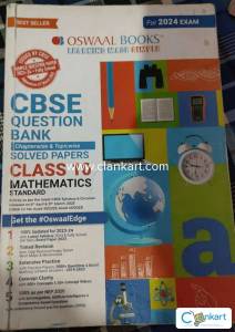 OSWAAL MATH QUESTION BANK CLASS 10 -2024 only cover is slightly damage