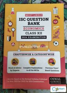 OSWAAL MOST LIKELY ISC QUESTION BANK (ECONOMICS) FOR XII