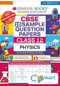 OSWAAL PHYSICS 10 SAMPLE PAPERS CBSE CLASS12 PHYSICS