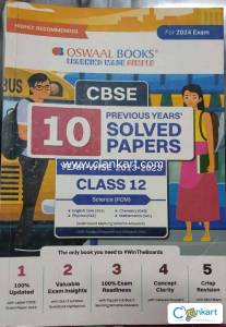 OSWAL CBSE solved previous year  papers for class 12th