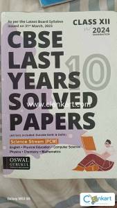 OSWAL CLASS 12TH 6 SUBJECTS CBSE 10YRS SOLVED PAPERS ALL SETS 2024