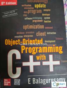 Object Oriented Programming with C++ 8 th edition by E Balagurusamy