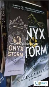Onyx Storm Paperback With Exclusive Bookmark