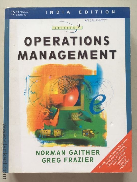 Operations Management - Norman Gaither Greg Frazier