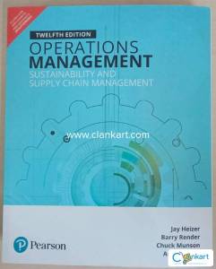 Operations Management Sustainability and Supply Chain Management 12ed