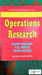 Operations Research By KANTI SWARUP, P.K. GUPTA, MAN MOHAN