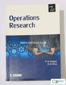 Operations Research By P K Gupta, Hira Books