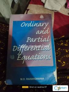 Ordinary and partial differential equations (m.sc,BE , competative exa