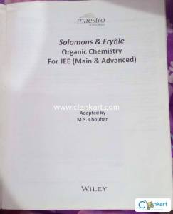 Organic chemistry By MS Chauhan for JEE Exam & Advance