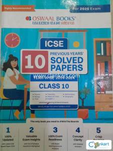 Oswaal 10 Year Previous Papers ICSE CLASS 10TH