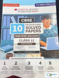 Oswaal 10 Years PCM Solved Papers  Class 12 (2025)  Like New"