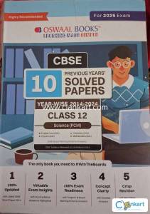 Oswaal 10 previous year solved papers pcm