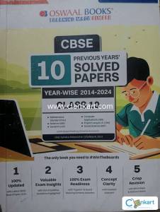 Oswaal 10 year pyqs of cbse class 10th (2014-2024)