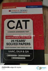 Oswaal CAT 25 years solved paper