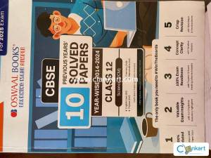 Oswaal CBSE 10 Previous Years Solved Papers Class 12 PCM 2014 2024
