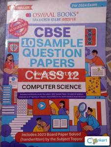 Oswaal CBSE 10 Sample Question Paper Class 12 Computer Science