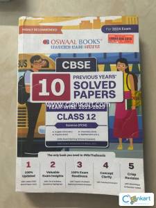 Oswaal CBSE 10 previous years solved papers (2024)