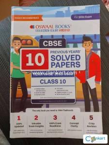 Oswaal CBSE 10th grade previous years solved papers 2013-2023