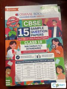 Oswaal CBSE 15 Sample Question Papers Class 10 Mathematics