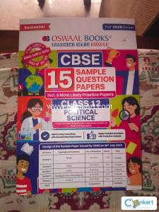 Oswaal CBSE 15 Sample Question Papers Class 12 Political Science for 2
