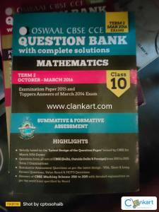 Oswaal CBSE CCE Question Banks With Complete Solution For Class 10 Ter