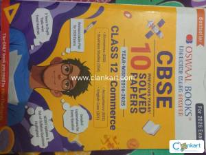 Oswaal CBSE Class 12 Commerce Solved Papers 20162025,