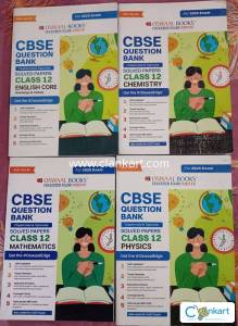 Oswaal CBSE Question Bank 12th set of 4 Books(PCM+ENGLISH)-100% unused