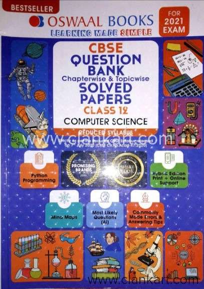 Oswaal CBSE Question Bank Class 12 Computer Science Book