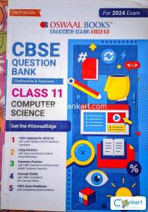 Oswaal CBSE Question Bank Computer science- class 11 2024 Eddition