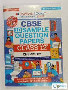 Oswaal CBSE Sample Paper Class 12 Chemistry 2024