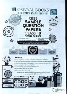 Oswaal CBSE Sample Question Paper Class 10 Social Science Book