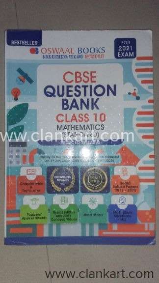 Oswaal CBSE question bank 10th Mathematics std